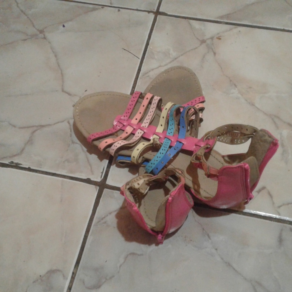 Pink Colorful Sandals - Picture 3 of 4